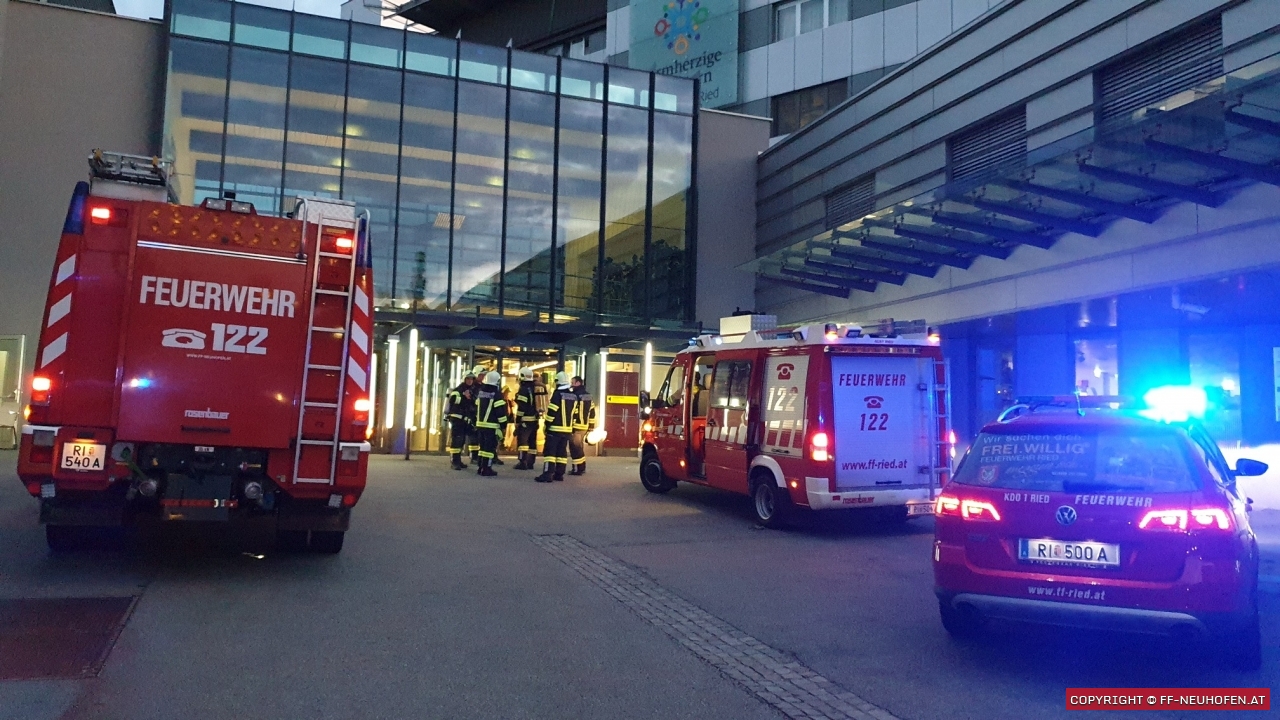 Brandmeldealarm Krankenhaus, 08.06.2019